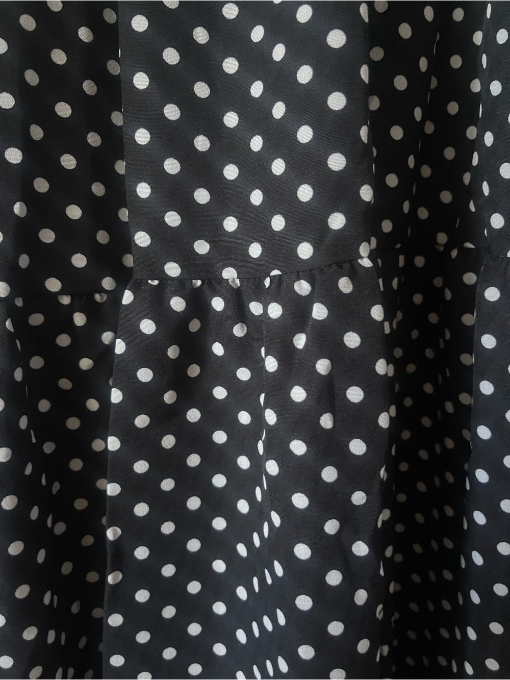 Black Polka Dot Maxi Dress Size M - Picture 10 of 15